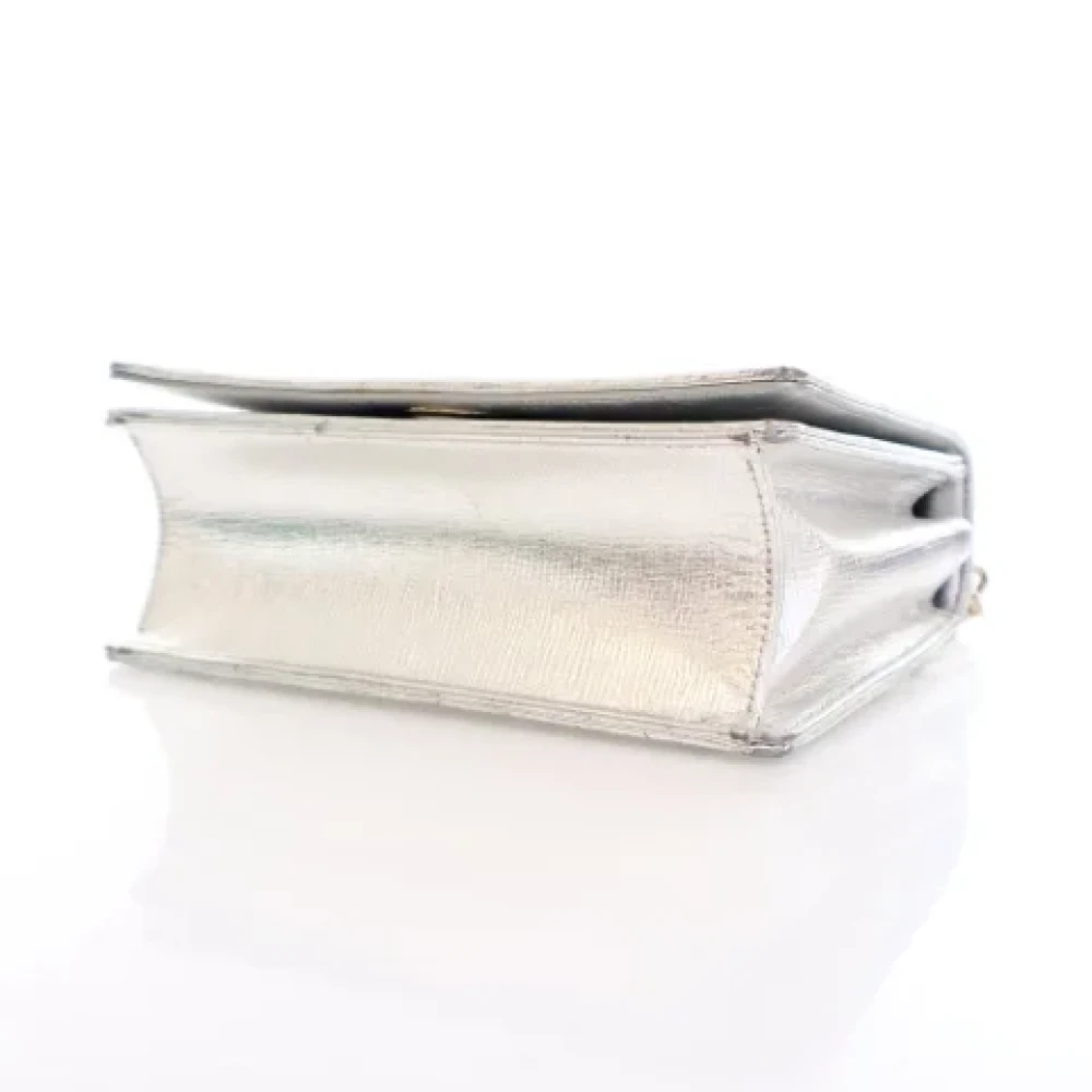 Dior Vintage Pre-owned Leather dior-bags Gray Dames