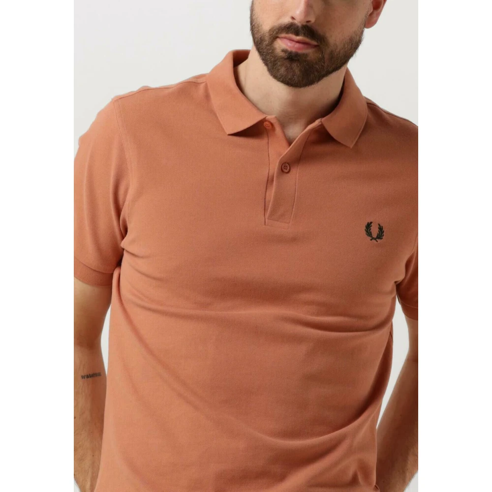 Fred Perry Heren Polo & T-shirt Het Eenvoudige Shirt Orange Heren