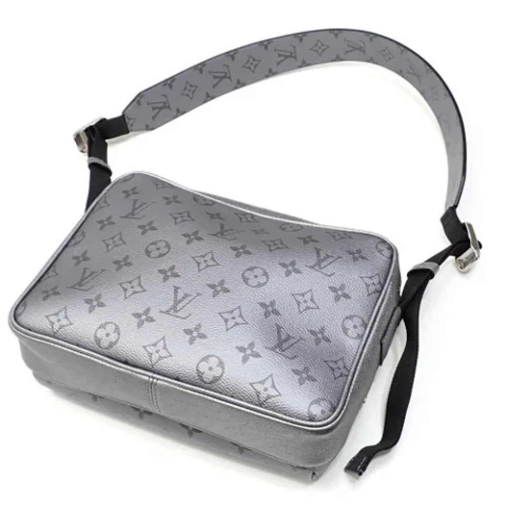 Louis Vuitton Vintage Pre-owned Fabric shoulder-bags Gray Heren