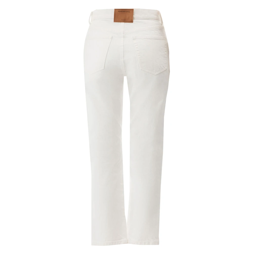 alexander wang Straight Jeans Broek White Dames