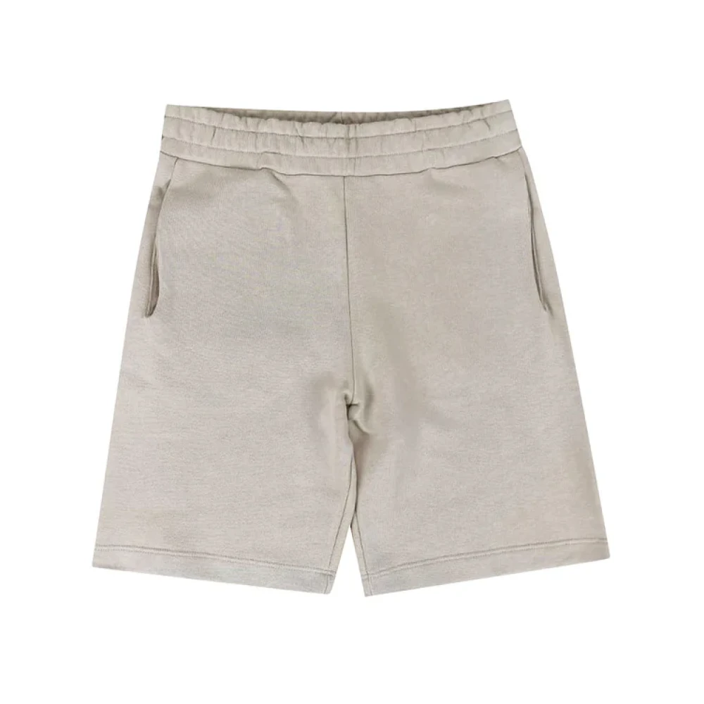 Barrow Beige Sporty Shorts With Smiley Print - Female - Shorts - 12 Y - Kids