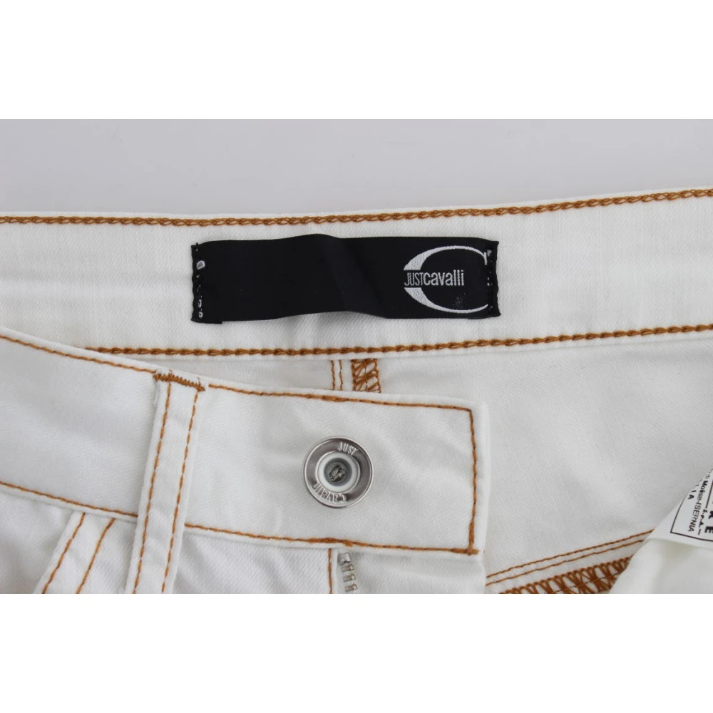 Roberto Cavalli Slim Fit Denim White Dames