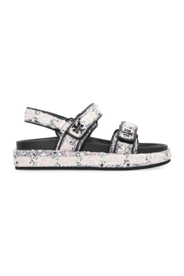 Tweed Platform Sandaler