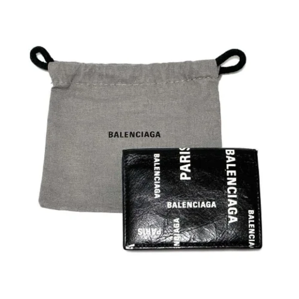 Balenciaga Vintage Pre-owned Leather wallets Black Dames