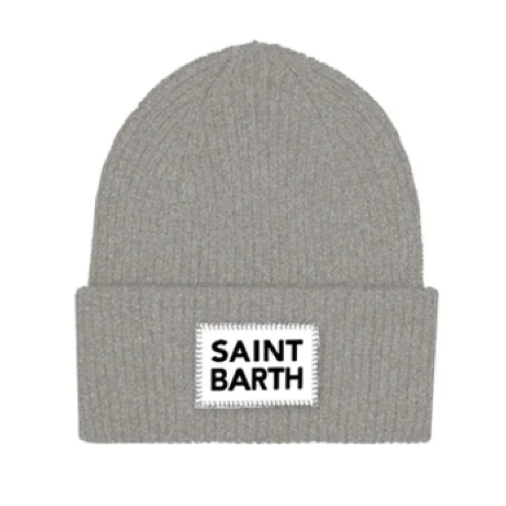 MC2 Saint Barth Gebreide muts in bessenkleur Gray Dames