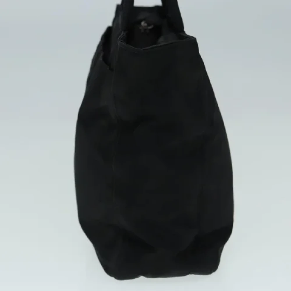 Prada Vintage Pre-owned Nylon handbags Black Dames