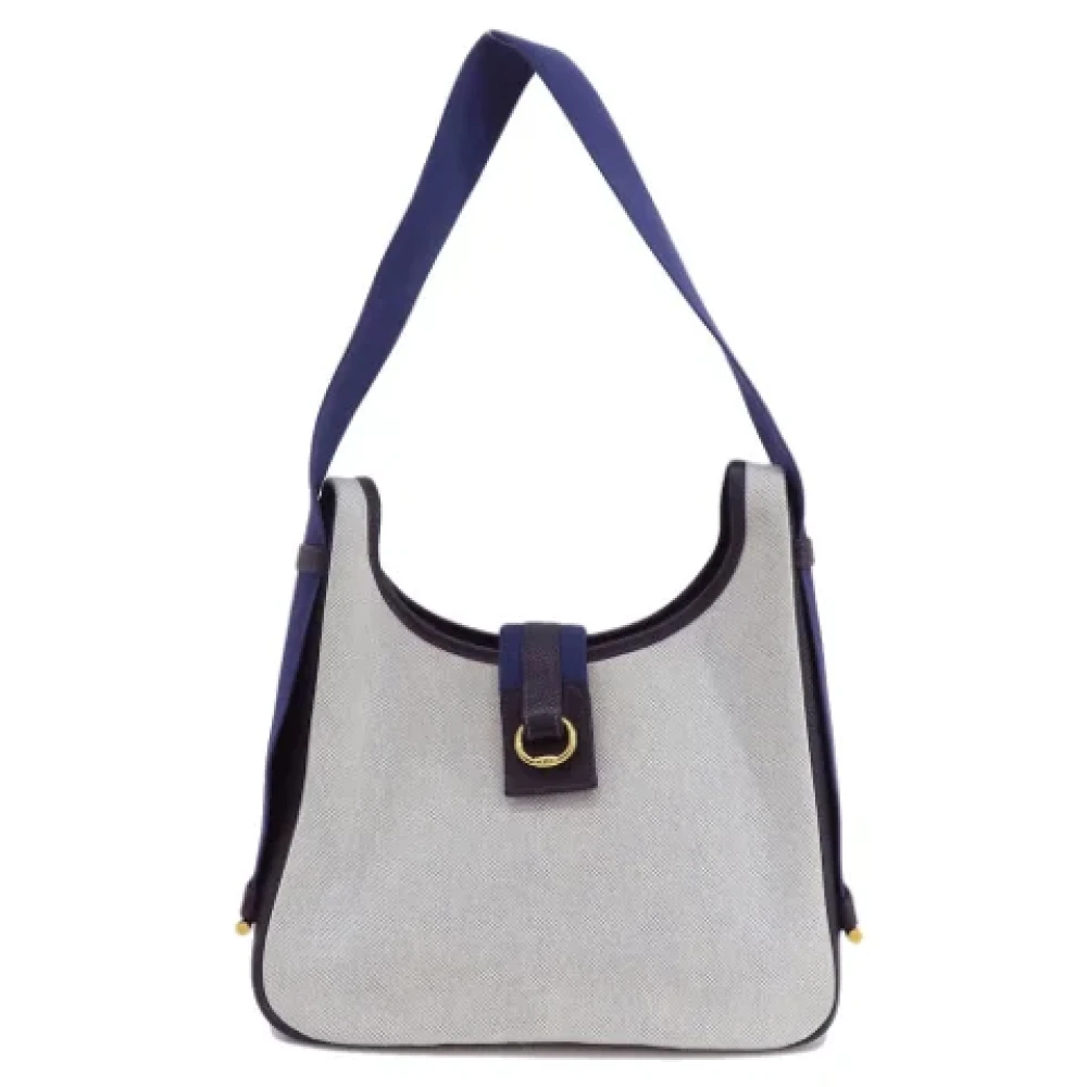 Hermès Vintage Pre-owned Fabric shoulder-bags Beige Dames