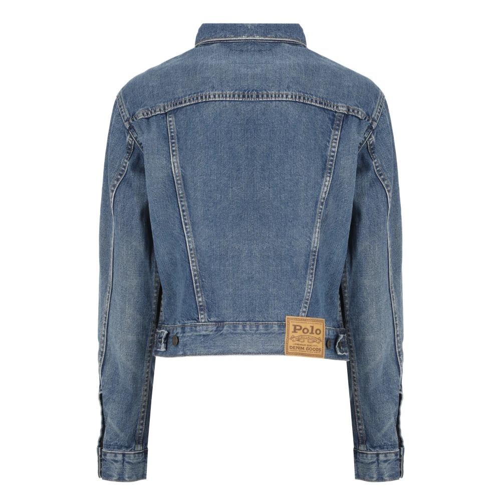 Ralph Lauren Katoenen Jas Blue Dames