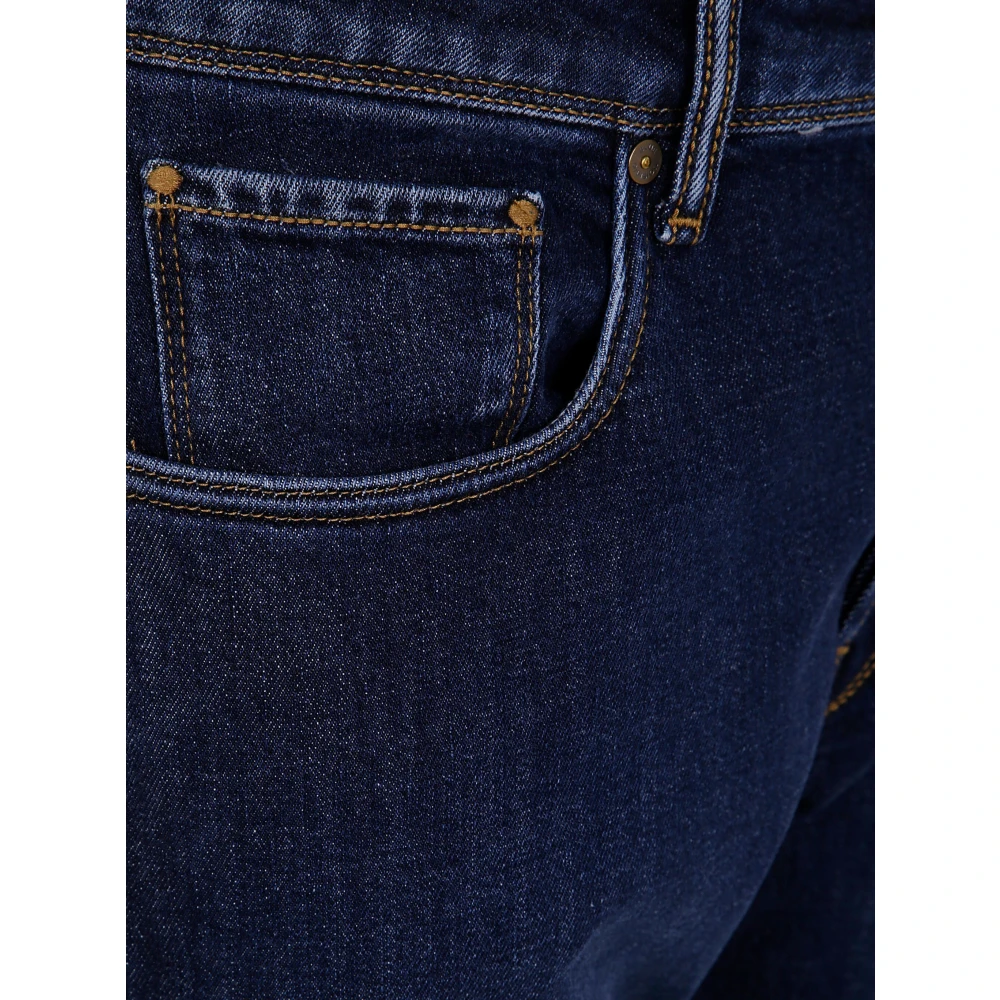 Incotex Denim Straight Gewassen Jeans Blue Heren