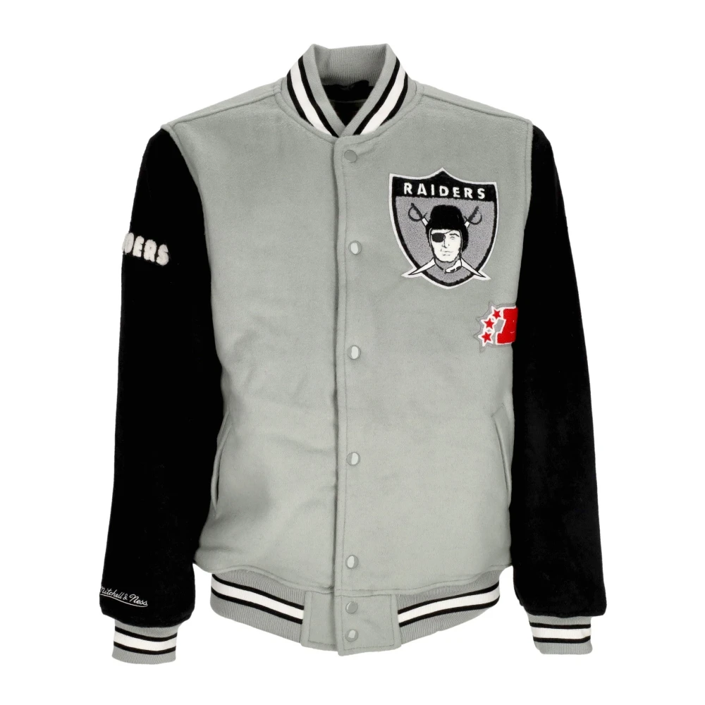 Mitchell & Ness Oakland Raiders Legacy Varsity Jacket Gray, Herr