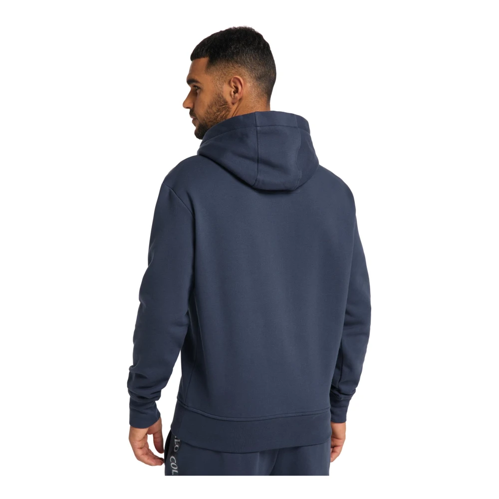 carlo colucci Klassieke hoodie met logodetail Blue Heren