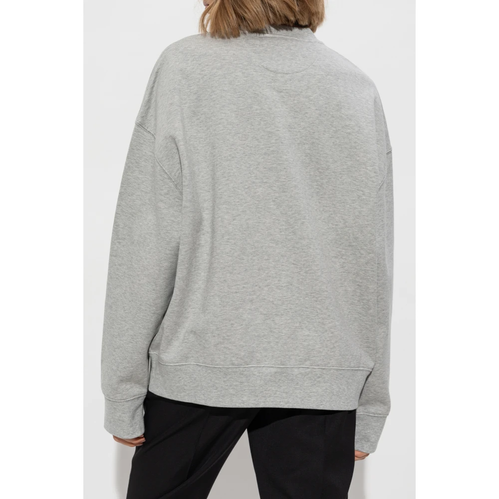 Stella Mccartney Sweatshirt met logo-vormige applicatie Gray Dames
