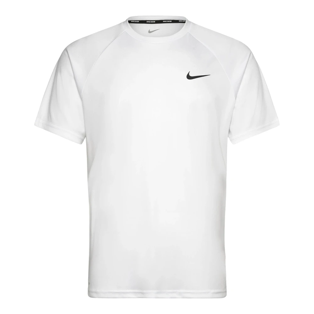 Nike Men's White Training T-Shirts & Tops, M, Essential Short-Sleeve Hydroguard Swim Shirt