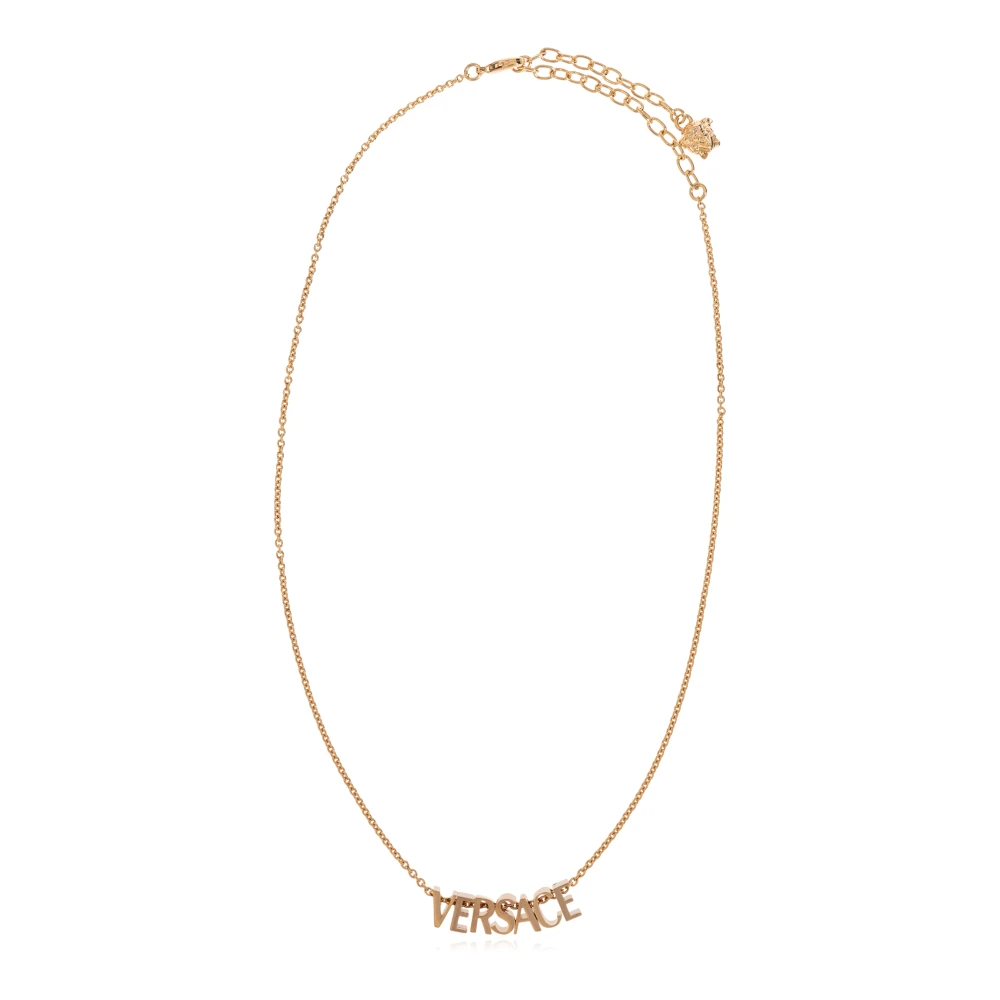 Versace Unisex Geel Accessoires One Size, Logo Ketting