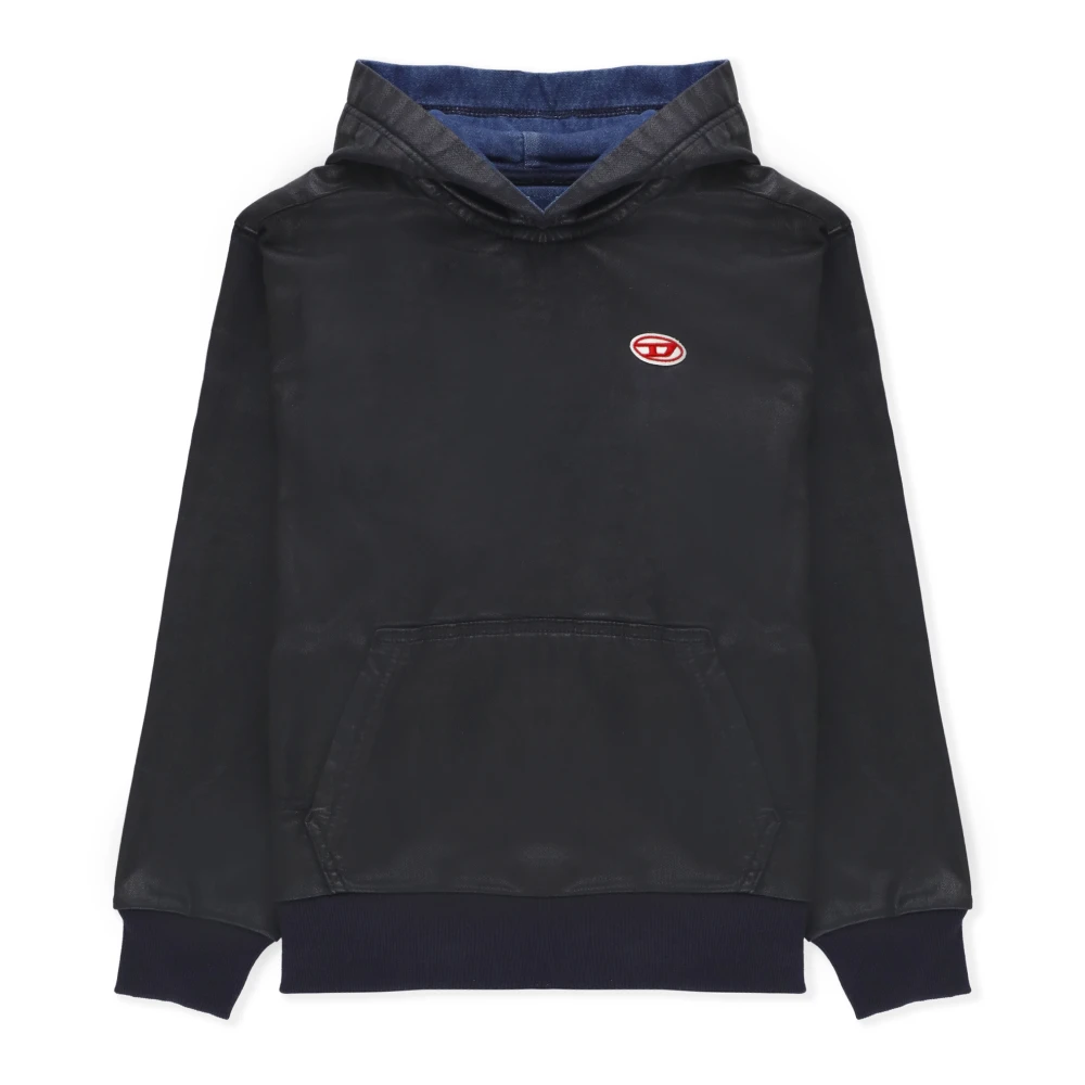 Diesel Pojkar Blå Hoodie Tröja Black, Pojke