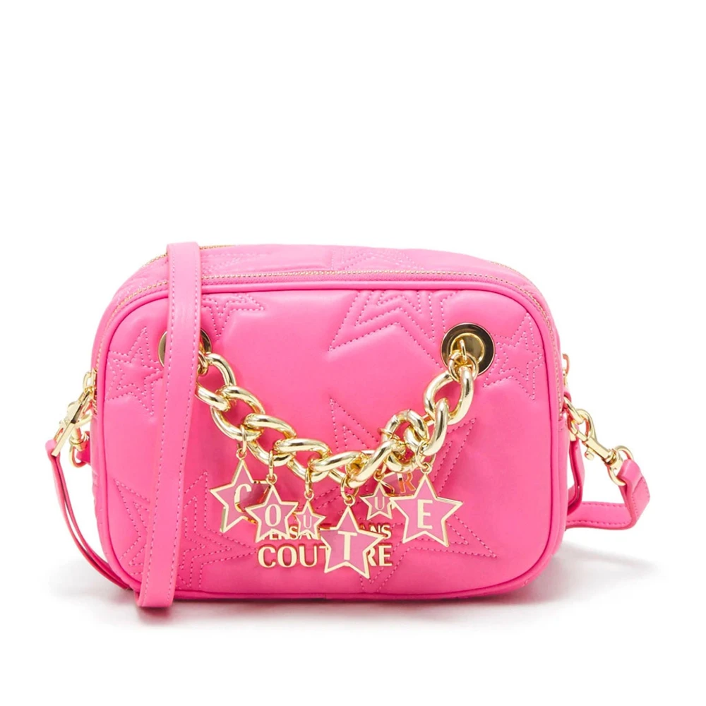 Versace Jeans Couture Dames Schoudertas Logo Detail Pink Dames