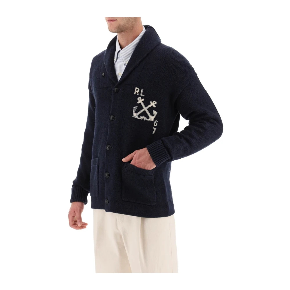 Polo Ralph Lauren Comfortabele Gebreide Vest Blue Heren