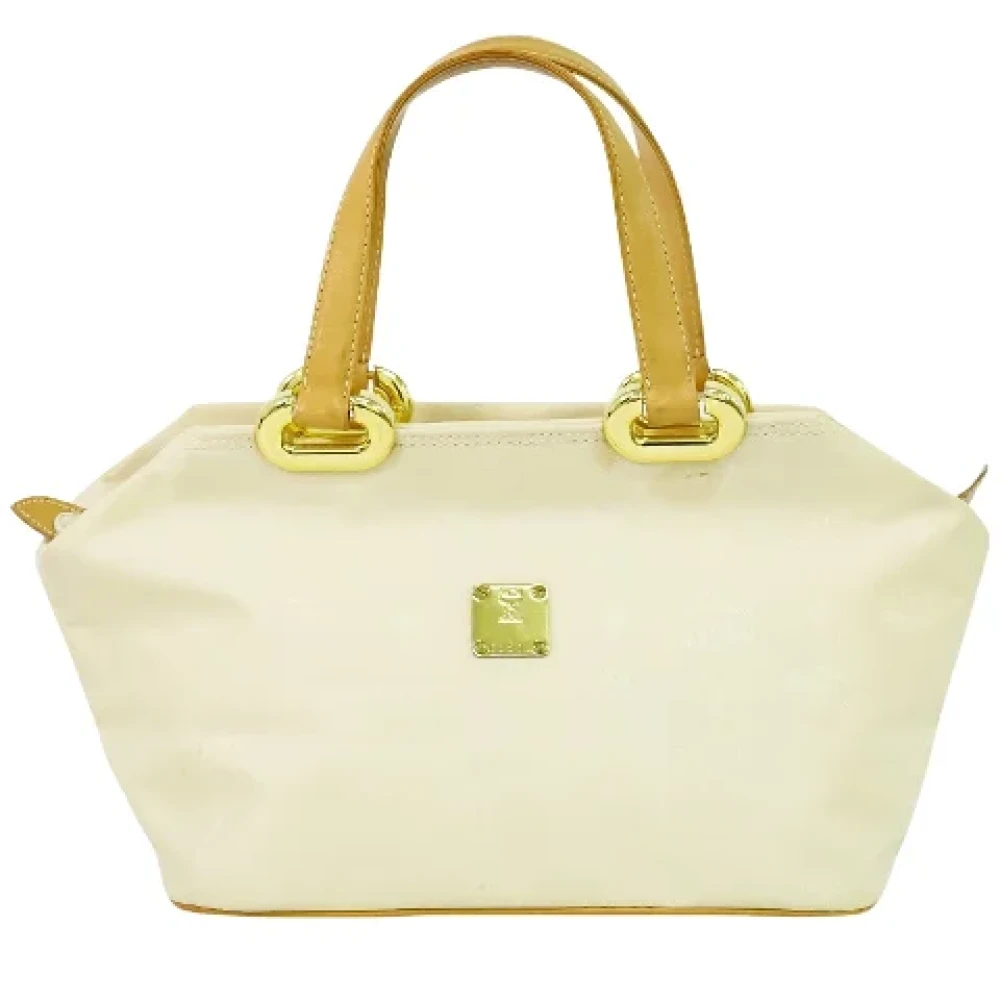 MCM Pre-owned Canvas handbags Beige Dames