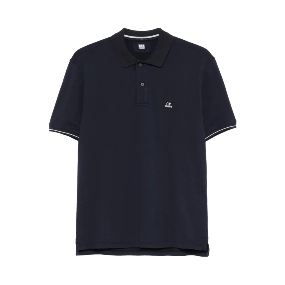 C.p. Company Men's Blue Polo Tacting - Polo Shirts - Xl - Tops