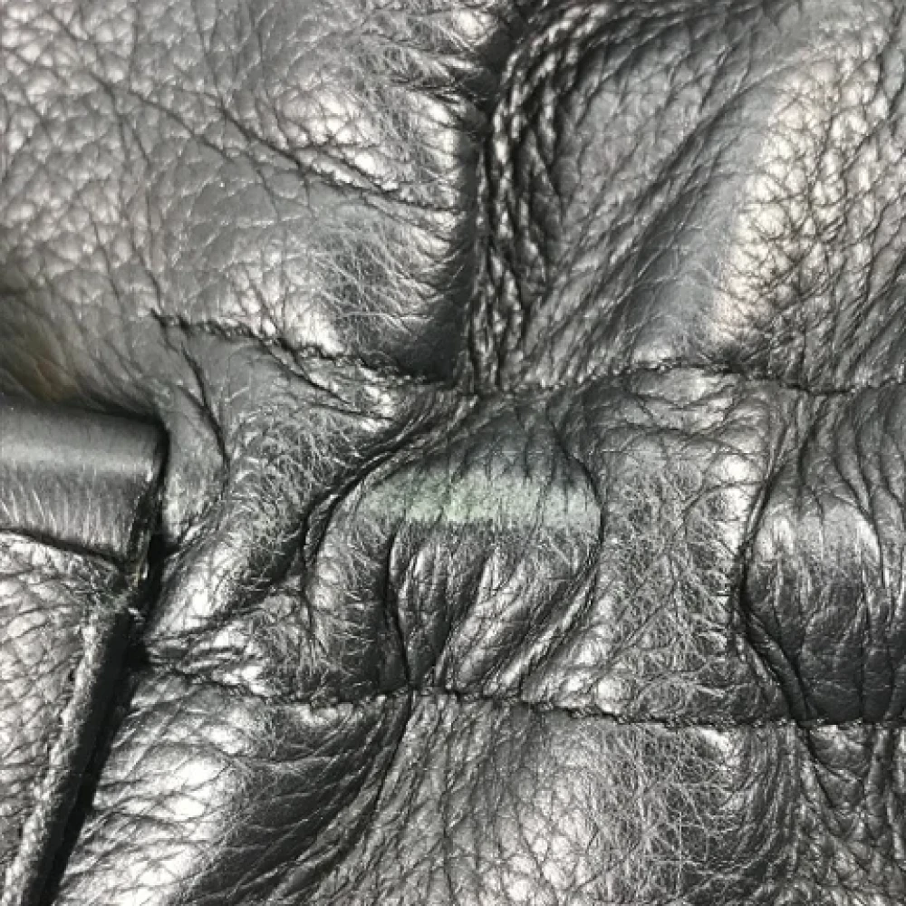 Bvlgari Vintage Pre-owned Leather totes Black Dames
