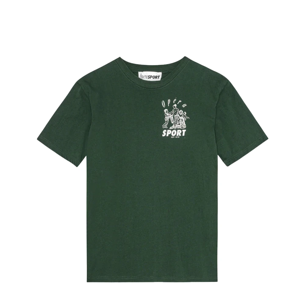 Opéra Sport Katoenen Unisex T-shirt Green Dames