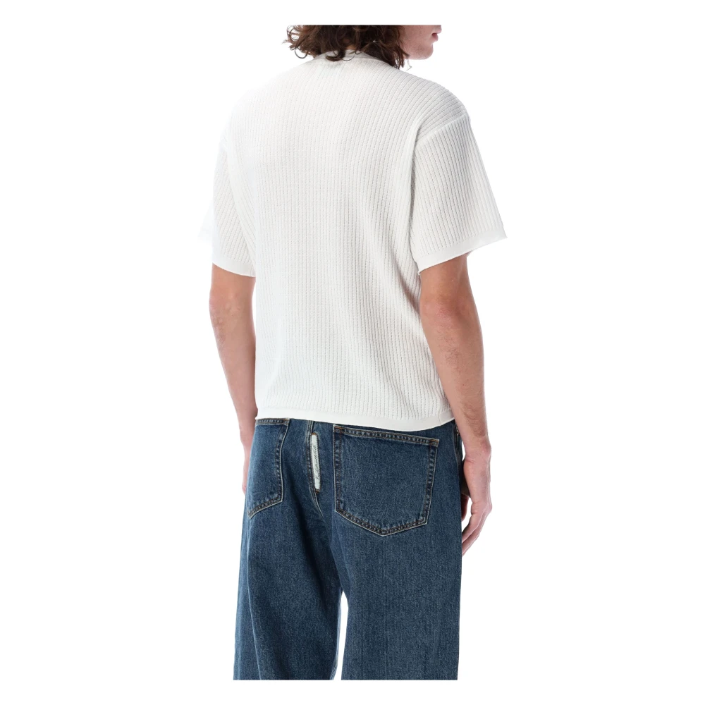 Magliano Wafel Textuur T-shirt White Heren