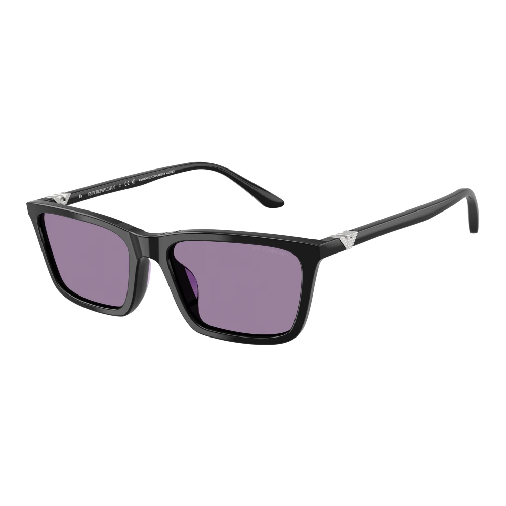 Emporio Armani Women's Black Ea4239u 501769 Woman Sunglasses Acetate Violet Squared Normal - Image 4