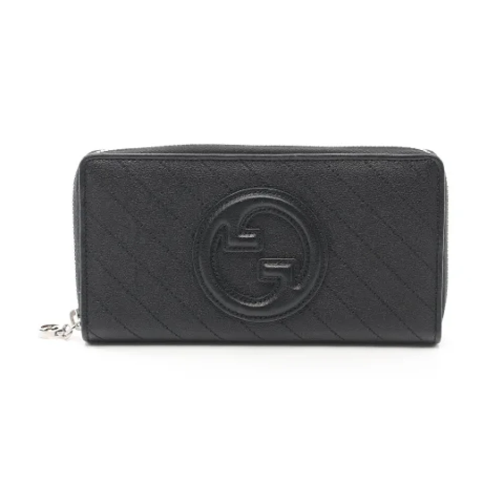 Gucci Vintage Pre-owned Leather wallets Black Dames