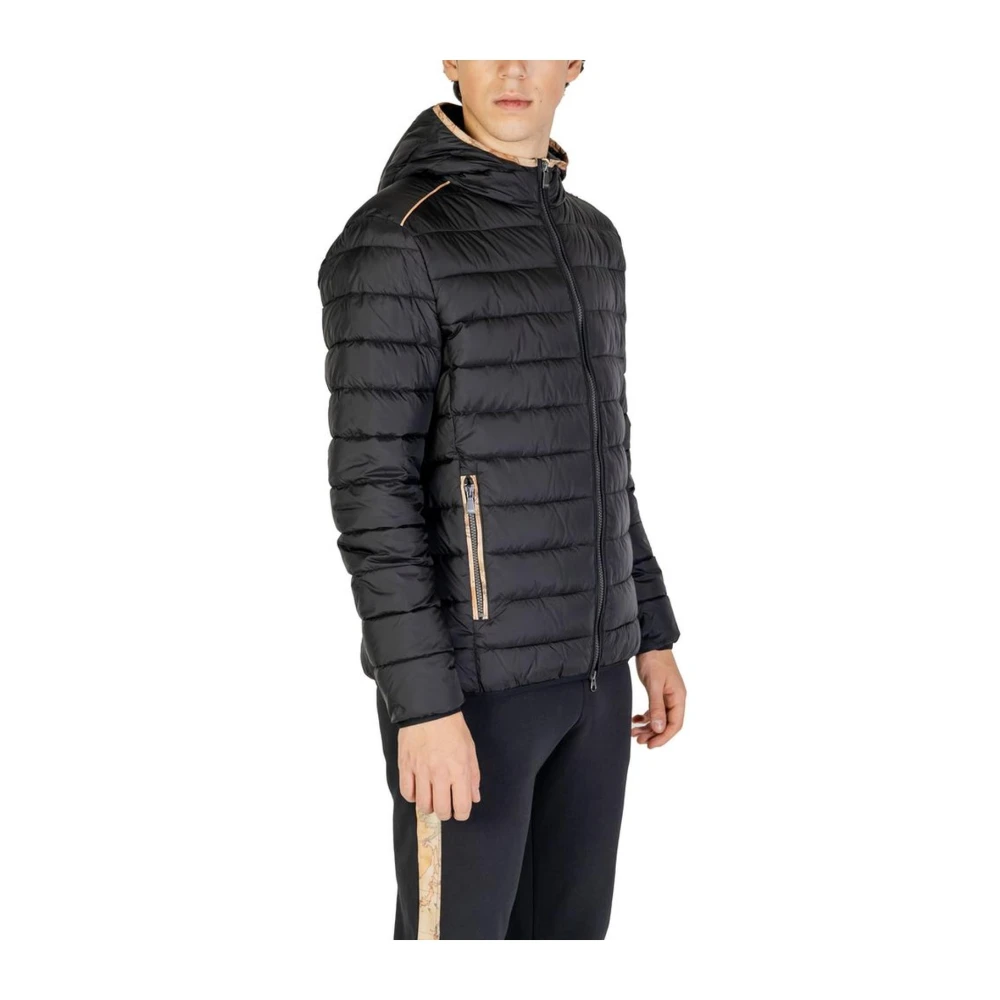 Alviero Martini 1a Classe Zwarte Lichtgewicht Polyamide Jas Black Heren