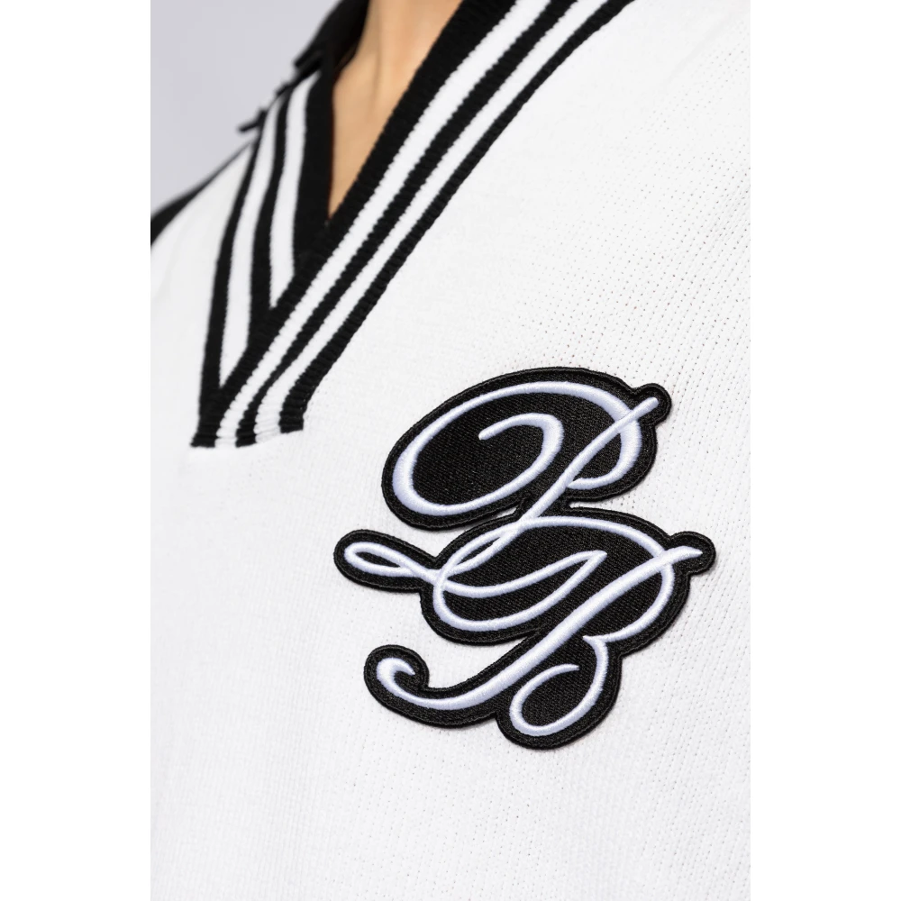 Balmain Polo shirt met logo White Heren