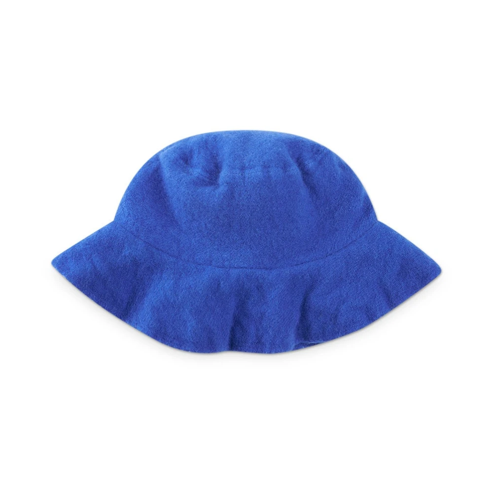Comme des Garçons Geweven bucket hoed uit de herfst winter collectie Blue Dames