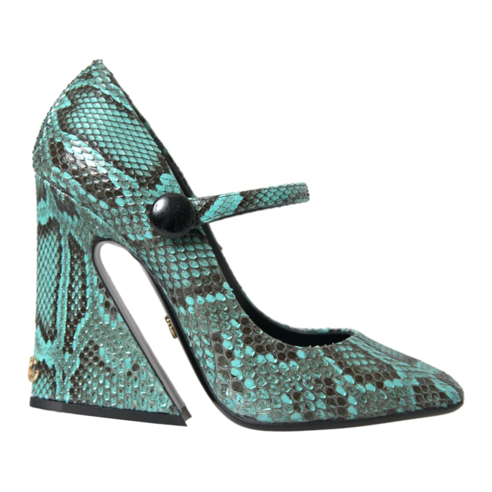 Dolce & Gabbana Women's Python Leather Mary Jane Pumps