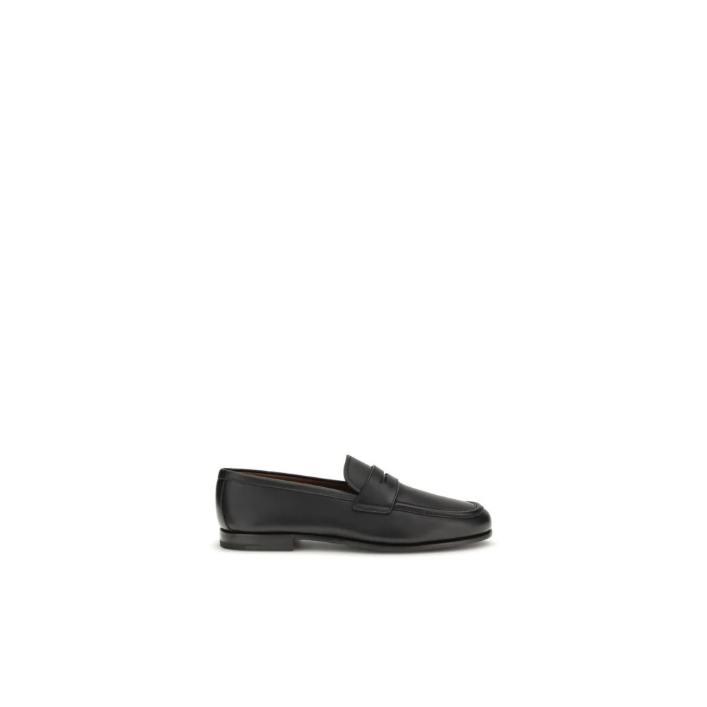 Church's Men's Black Calf Leather Bos Taurus Slip-On Loafers