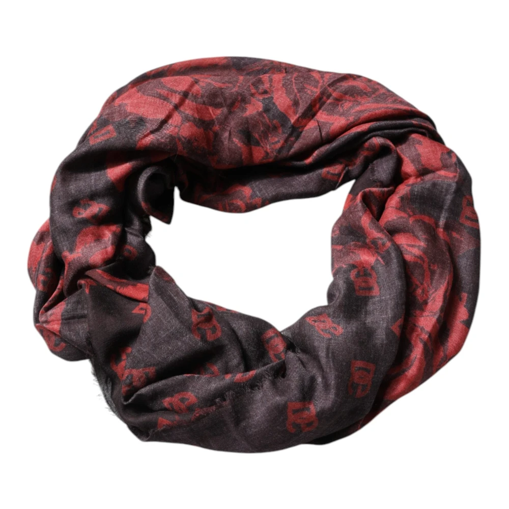 Dolce & Gabbana Women's Multicolor Winter Scarves, One Size, Floral Modal Wrap Shawl Scarf