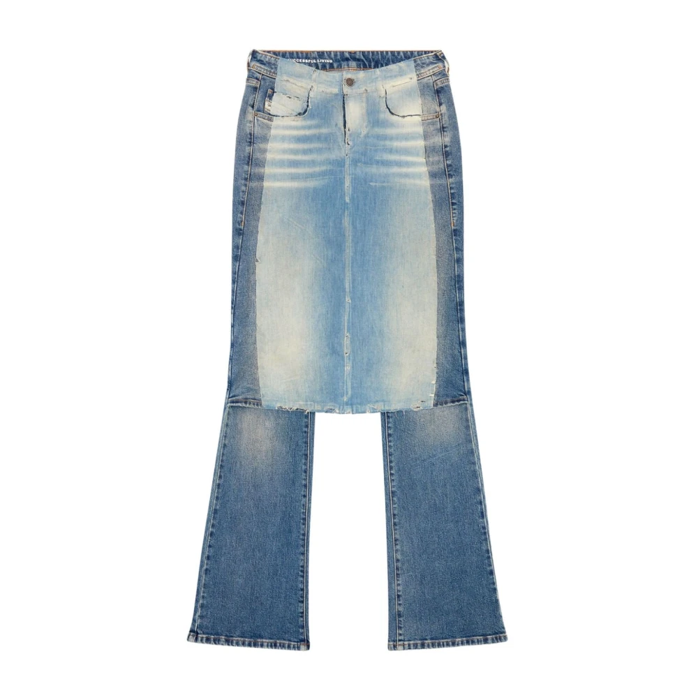 Diesel Casual Broeken Blue Dames