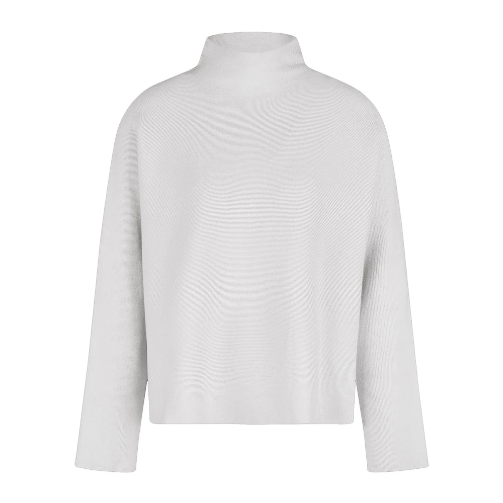 Annette Görtz Oversized Gebreid Hoge Hals Licht Grijs Gray Dames