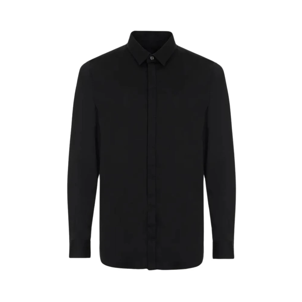 Armani Exchange Herr Svart Skjortor M, Bomull, Casual Shirts