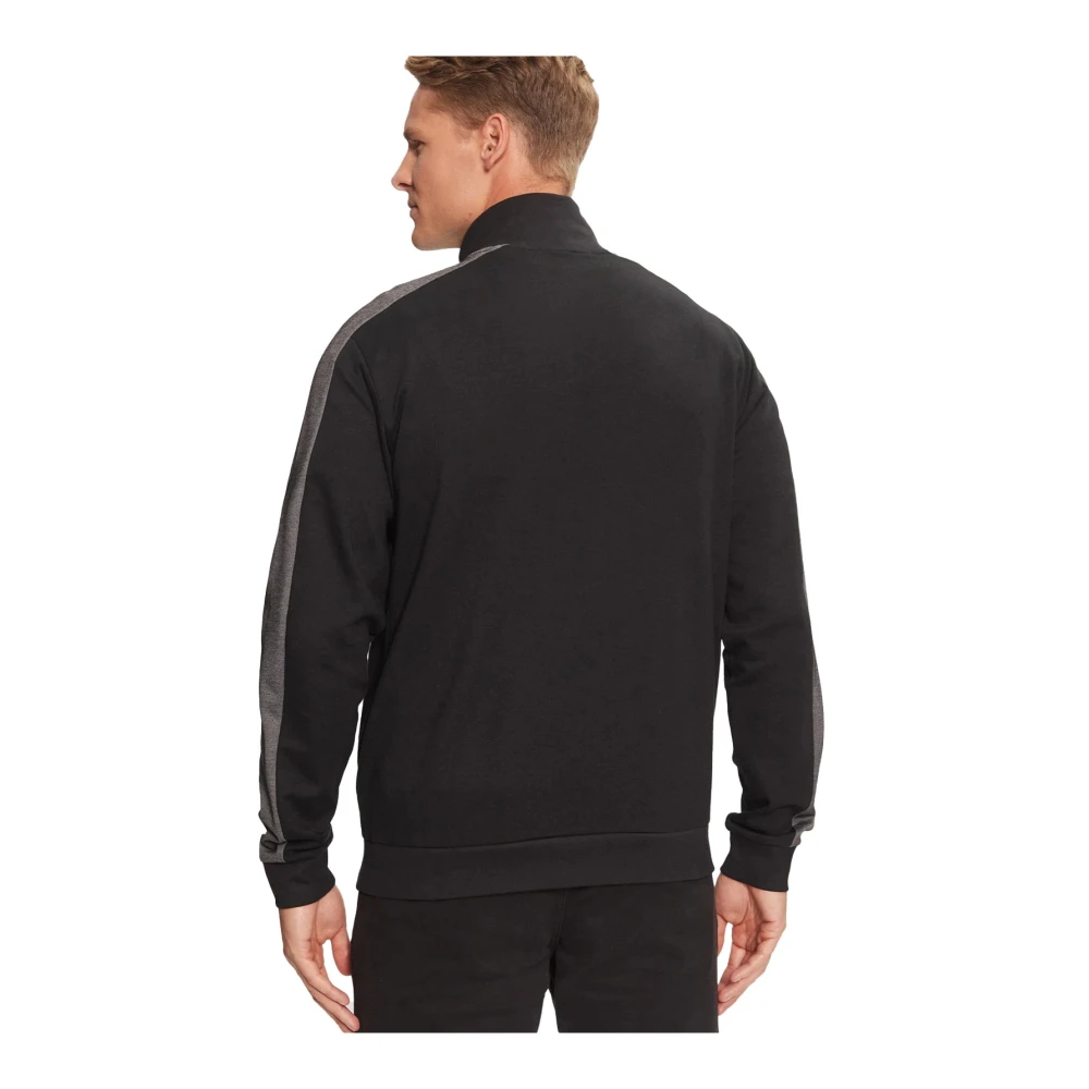 Hugo Boss Zwart Zip-Up Sweatshirt Black Heren