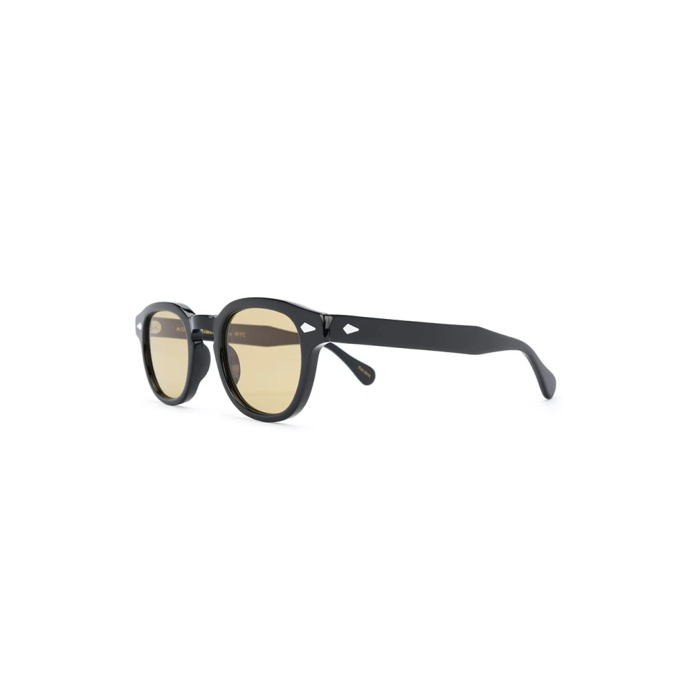 Moscot Unisex Black Sunglasses, 49 Mm, Lemtosh Base2 Sun Amber Sunglasses
