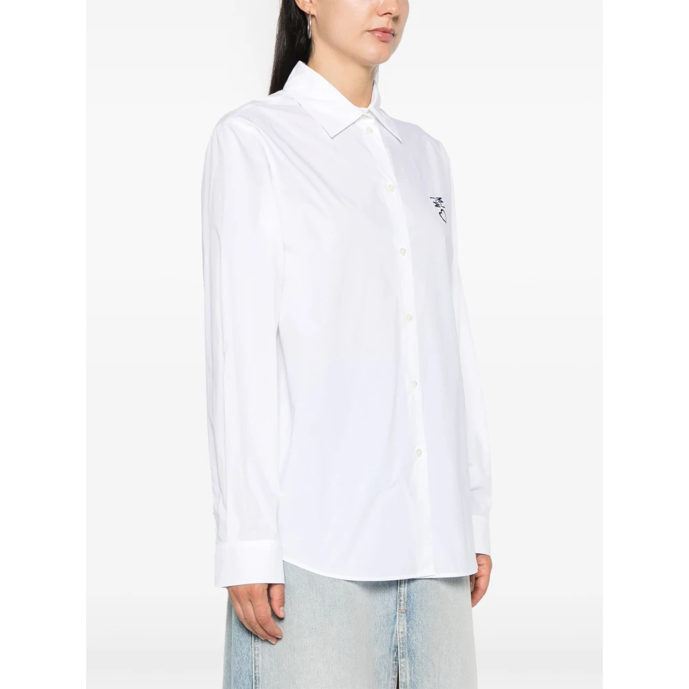 Moschino Stijlvolle Overhemden voor Mannen en Vrouwen White Dames