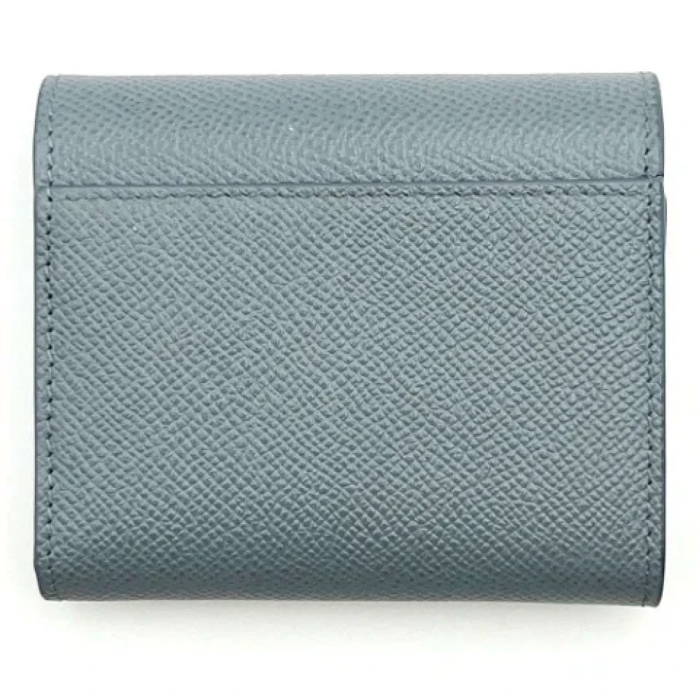 Dior Vintage Pre-owned Leather wallets Blue Dames