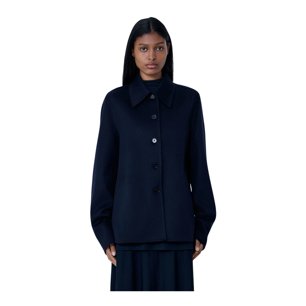 Jil Sander Women's Blue Cashmere Jacket