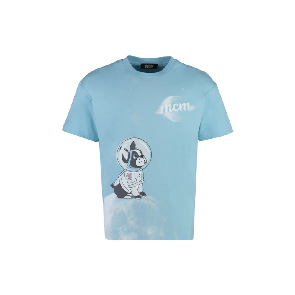 MCM Stijlvol T-shirt Blue Heren