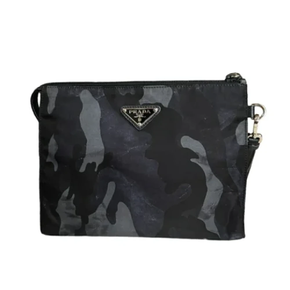 Prada Vintage Pre-owned Nylon prada-bags Black Dames