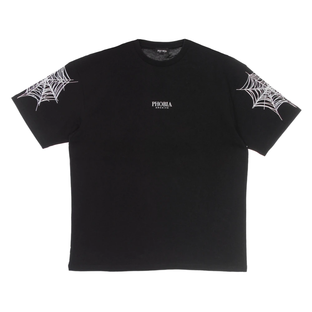 Phobia Archive Homme Noir Tops, Taille: Xl Cobweb Print Tee