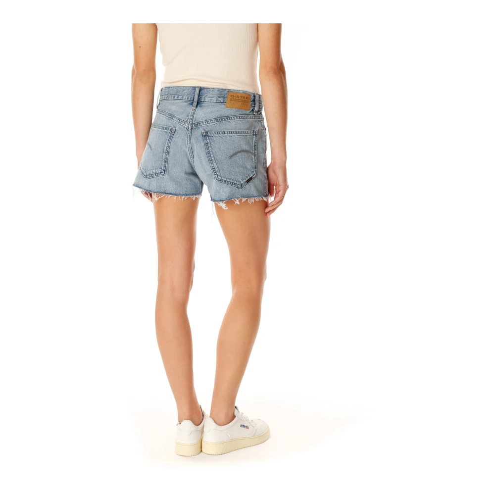 G-Star Denim Shorts Regular Fit Five-Pocket Style Blue Dames