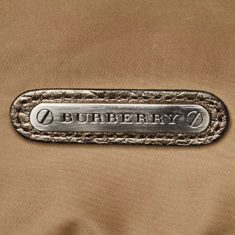 Burberry Vintage Pre-owned Canvas shoulder-bags Brown Dames