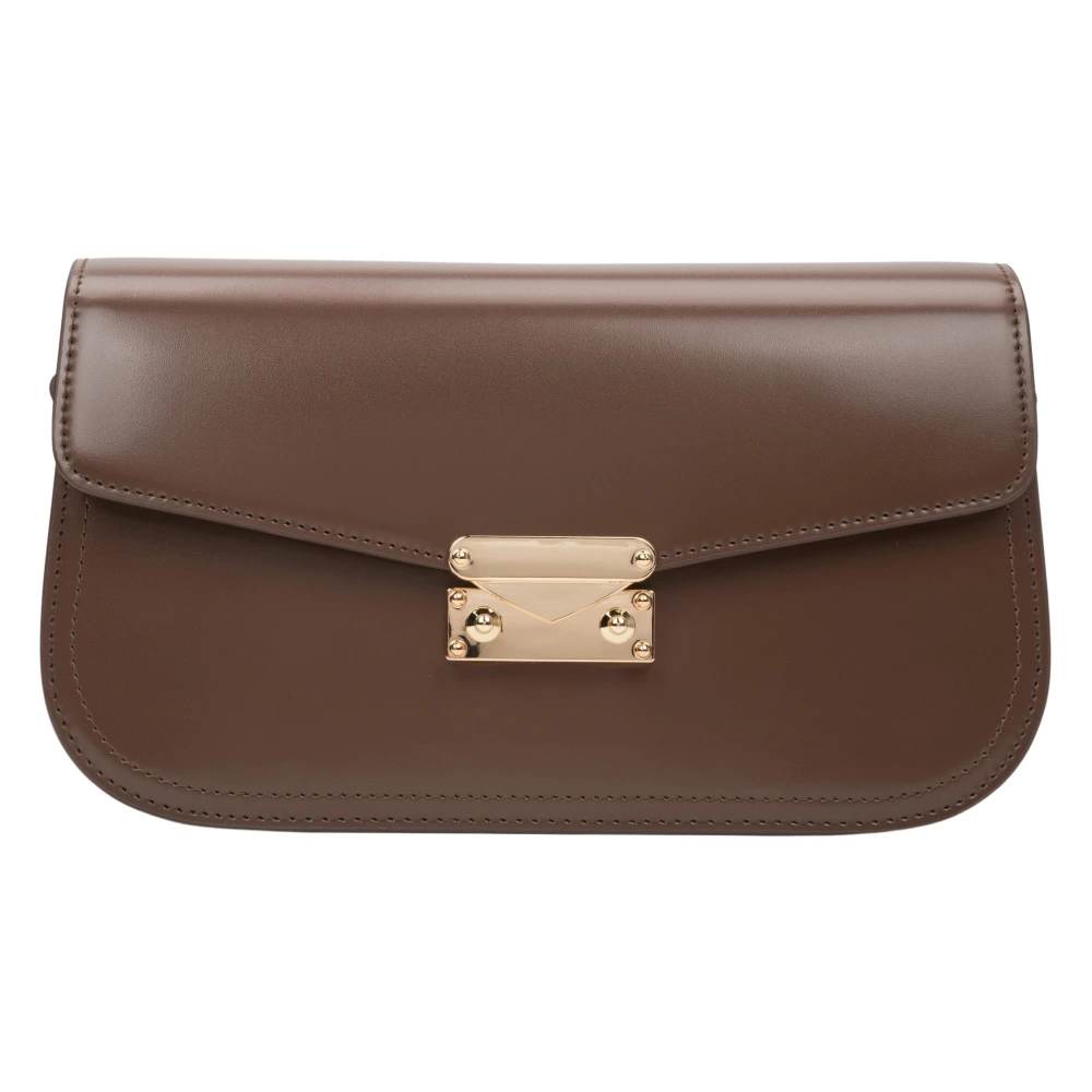 Estro Women's Brown Shoulder Bags, One Size, Saddle Shoulder Bag