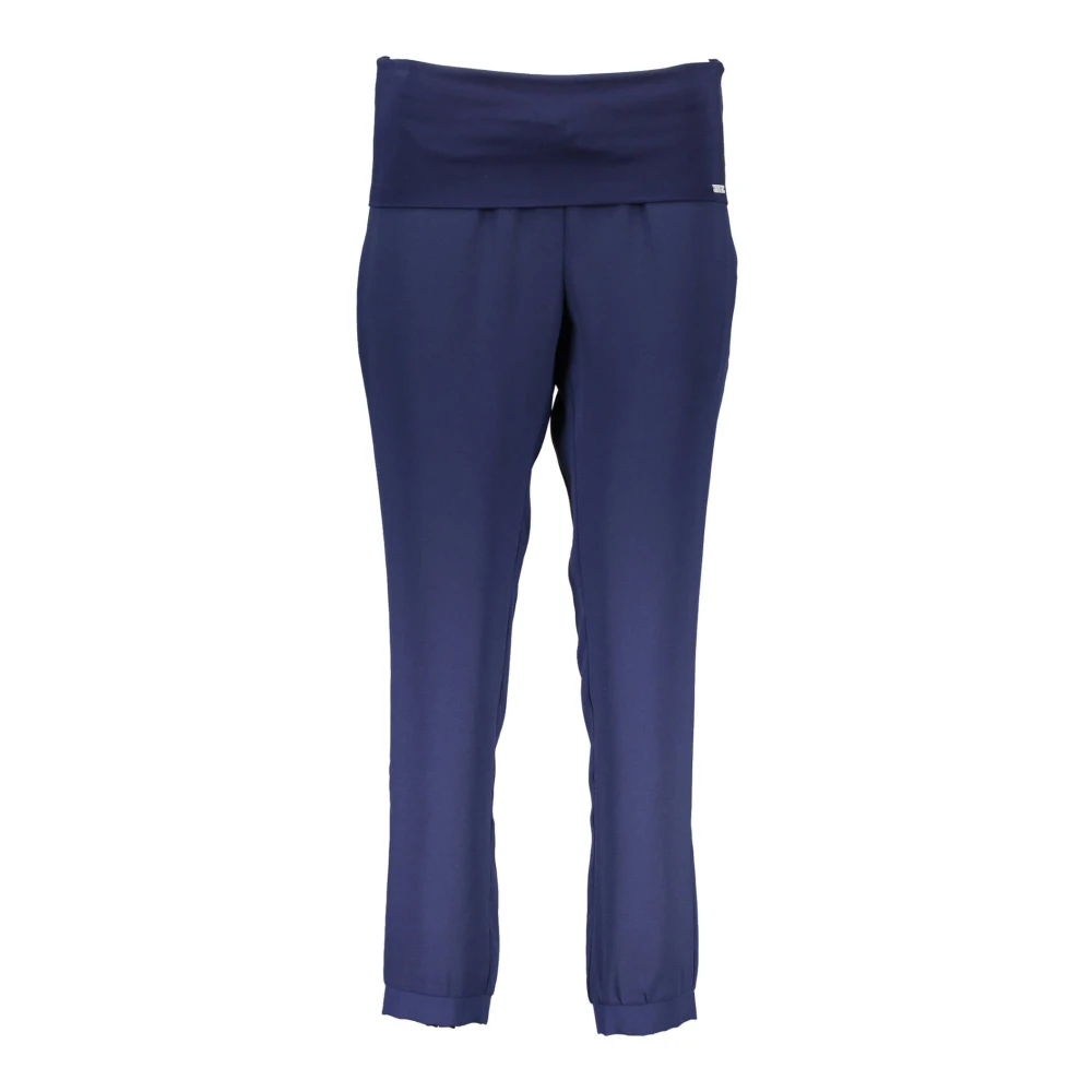 Liu Jo Women's Blue Pants With Elastic Waist