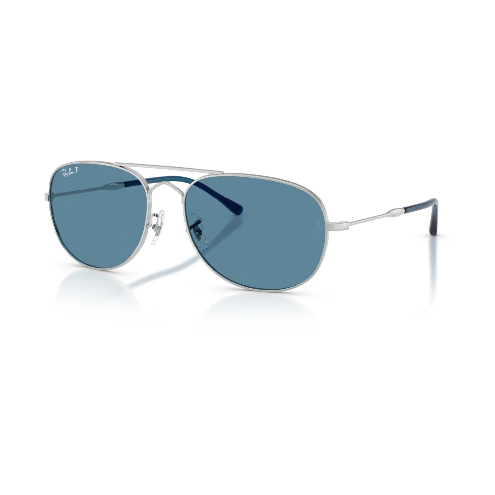Ray - Ban Unisex Silver/Blue Rb3735 Bain Bridge 003/S2 Sunglasses Metal Pilot Polarized - Image 5